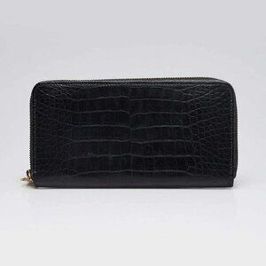 Louis Vuitton Black Alligator Zippy Wallet